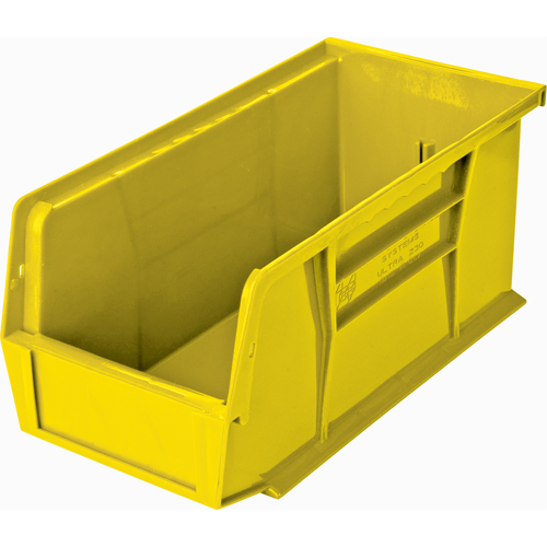 Ultra Stack & Hang Bin, 5-1/2" W x 5" H x 10-7/8" D, Yellow - Quantum Storage System QUS230YL