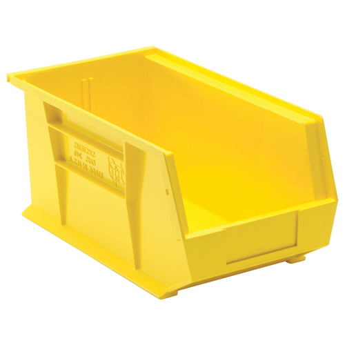 Bacs ultra empilable & suspendable, 8-1/4" la, 7" h x 14-3/4" p, Jaune - Quantum Storage System QUS240YL