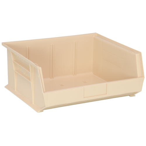 Ultra Stack & Hang Bin, 16-1/2" W x 7" H x 14-3/4" D, Ivory - Quantum Storage System QUS250IV