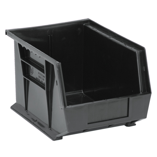 Bac conducteur empilable, 8-1/4" la, 7" h x 10-3/4" p, Noir - Quantum Storage System QUS239CO