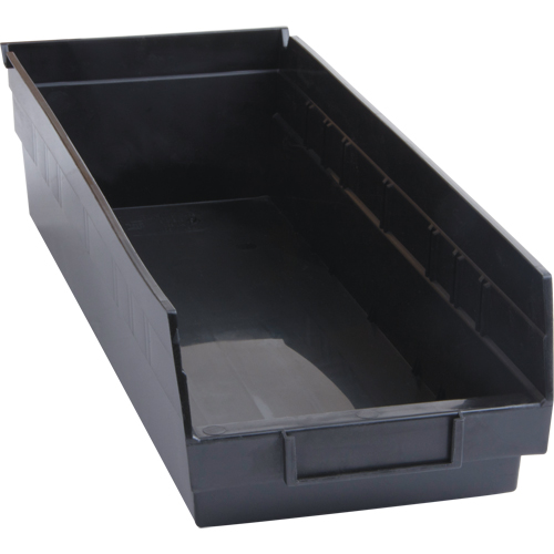 Recycled Shelf Bins, 6-5/8" W x 17-7/8" D x 4" H, 40 lbs. Capacity - Quantum Storage System QSB104BR