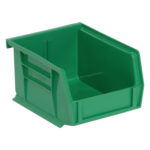 Ultra Stack & Hang Bin, 4-1/8" W x 3" H x 5-3/8" D, Green - Quantum Storage System QUS210GN