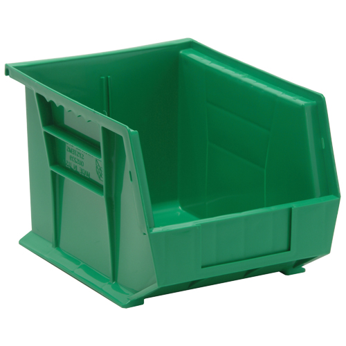 Ultra Stack & Hang Bin, 8-1/4" W x 7" H x 10-3/4" D, Green - Quantum Storage System QUS239GN