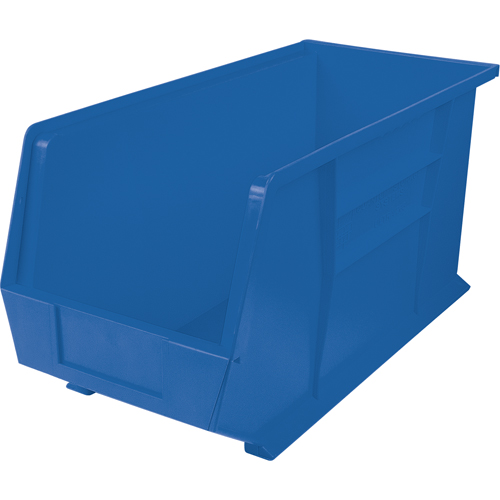 Ultra Stack & Hang Bin, 8-1/4" W x 9" H x 18" D, Blue - Quantum Storage System QUS265BL