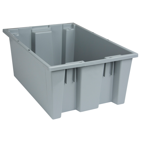 Contenants Stack & Nest, 8" x 19,5" x 13,5", Gris - Quantum Storage System SNT200GY