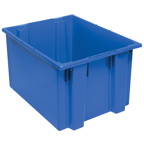 Stack & Nest Totes, 13" x 23.5" x 19.5", Blue - Quantum Storage System SNT230BL