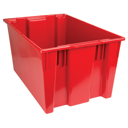 Stack & Nest Totes, 15" x 29.5" x 19.5", Red - Quantum Storage System SNT300RD