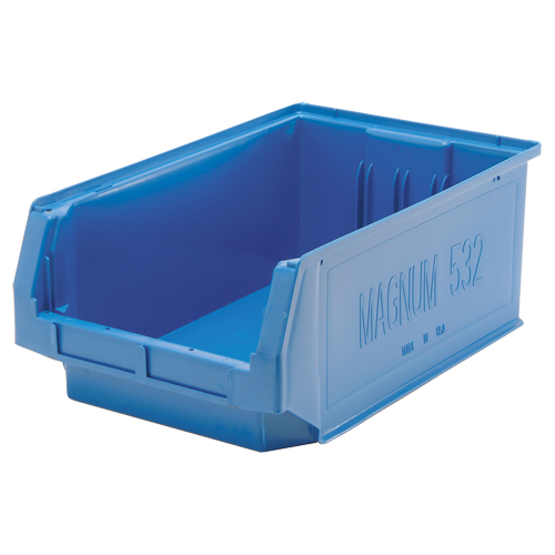 Contenants g&eacute;ants empilables, 12,375" la x 19,75" p x 7,875" h, Bleu - Quantum Storage System QMS532BL