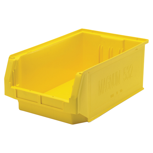 Contenants g&eacute;ants empilables, 12,375" la x 19,75" p x 7,875" h, Jaune - Quantum Storage System QMS532YL