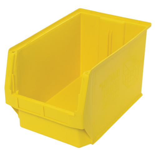 Contenants g&eacute;ants empilables, 12,375" la x 19,75" p x 11,875" h, Jaune - Quantum Storage System QMS533YL