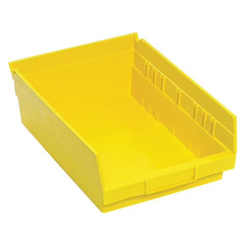 Bacs de rangement pour tablettes, 8-3/8" la x 4" H x 11-5/8" p, Jaune, Capacit&eacute; 30 lb - Quantum Storage System QSB107YL