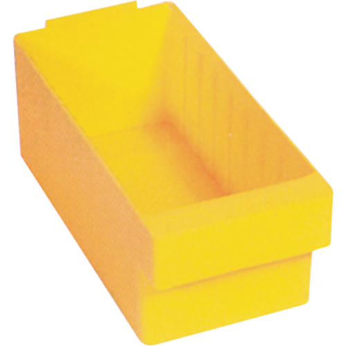 Bacs-tiroirs Euro, 3-3/4" la x 5" H x 17-5/8" p, Jaune, Capacit&eacute; 50 lb - Quantum Storage System QED604YL
