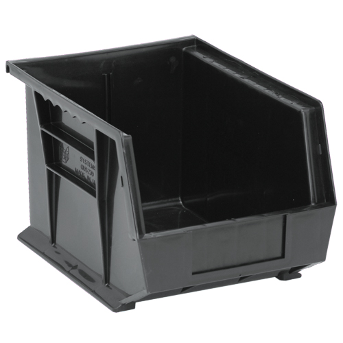 Bacs ultra empilable & suspendable, 8-1/4" la, 7" h x 10-3/4" p, Noir - Quantum Storage System QUS239BK
