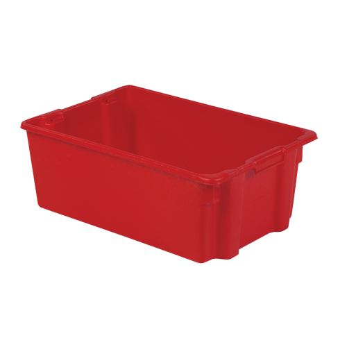 Contenants Stack-N-Nest Polylewton, 10,5" x 28,4" x 18,7", Rouge - Lewis Bins+ 5800702