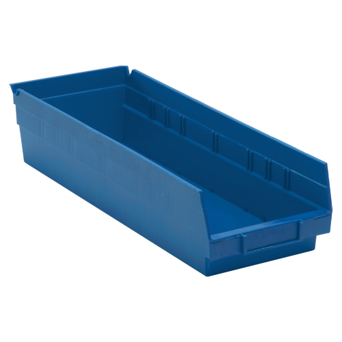 Bacs pour tablette, 6-5/8" la x 4" H x 17-7/8" p, Bleu, Capacit&eacute; 40 lb - Quantum Storage System QSB104BL