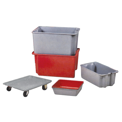 Contenants Stack-N-Nest de Plexton, 16,9" la x 30,6" p x 11,1" h, Gris - Lewis Bins+ SN2716-11P-GY