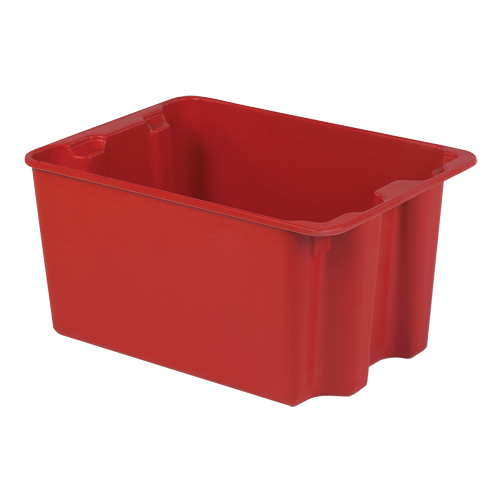 Contenants Stack-N-Nest de Plexton, 19,9" la x 27,5" p x 14" h, Rouge - Lewis Bins+ SN2419-14D-RE