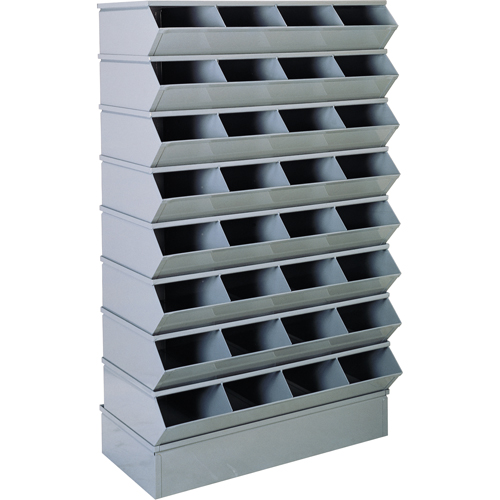 Syst&egrave;mes sectionnels &agrave; assembler, Cap. 5000 lb, 37" la x 20" p x 63" h, Bleu - Stackbin 3-418SSB-4
