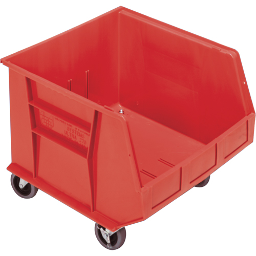 Bac mobile, 14" ha x 16-1/2" la x 18" p, Capacit&eacute; de 75 lb, Rouge - Quantum Storage System QUS275MOBRD
