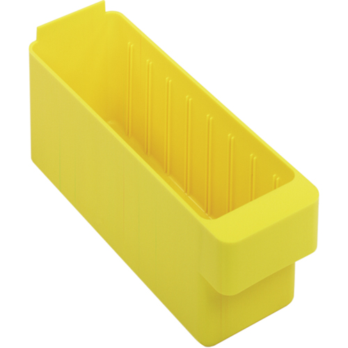 Bacs-tiroirs Euro, 3-3/4" la x 5" H x 11-5/8" p, Jaune, Capacit&eacute; 40 lb - Quantum Storage System QED501YL