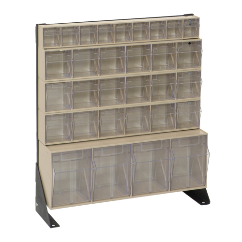 Support pour bacs basculants, 23-5/8" la x 8" p x 28" h, 31 tiroirs - Quantum Storage System QFS124-31IV