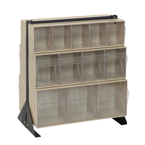 Support pour bacs basculants, 23-5/8" la x 16" p x 28" h, 24 tiroirs - Quantum Storage System QFS224-24IV