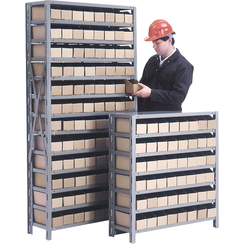 &eacute;tag&egrave;res pour rangement de pi&egrave;ces, Acier, Sans boulons, De base, 36" la x 76" h x 12" p -  
