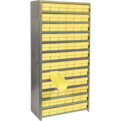 &eacute;tag&egrave;res avec tiroirs Euro, Acier, Sans boulons, Ajout, 36" la x 76" h x 18" p -  
