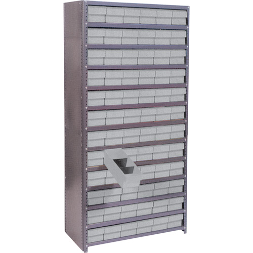 &eacute;tag&egrave;res avec tiroirs Euro, Acier, Sans boulons, De base, 36" la x 76" h x 18" p -  