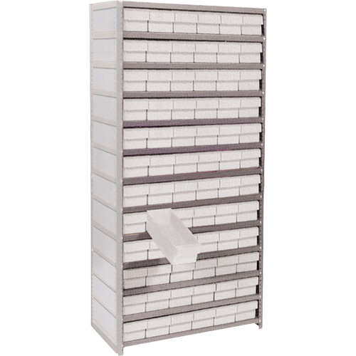 &eacute;tag&egrave;res avec tiroirs Euro, Acier, Sans boulons, Ajout, 36" la x 76" h x 12" p -  