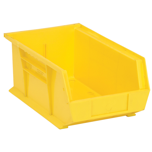 Ultra Stack & Hang Bin, 8-1/4" W x 6" H x 13-5/8" D, Yellow - Quantum Storage System QUS241YL
