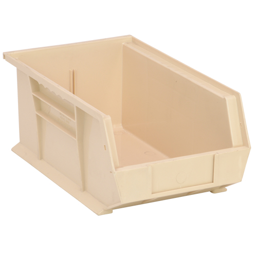 Ultra Stack & Hang Bin, 8-1/4" W x 6" H x 13-5/8" D, Ivory - Quantum Storage System QUS241IV