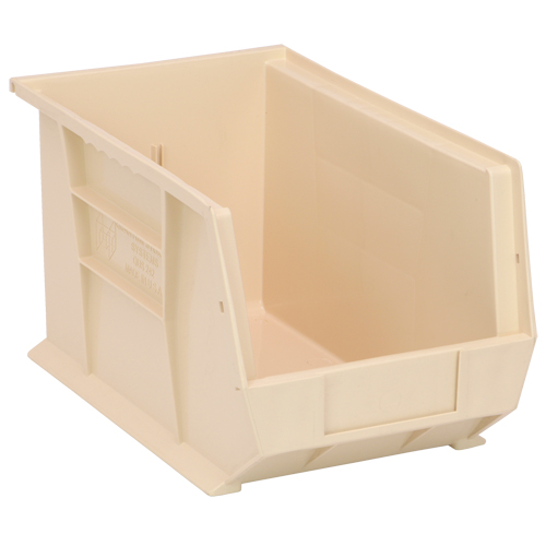 Ultra Stack & Hang Bin, 8-1/4" W x 8" H x 13-5/8" D, Ivory - Quantum Storage System QUS242IV