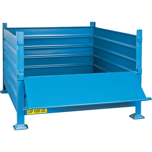 Contenants de vrac empilables, 30" ha x 40,5" la x 48,5" p, Capacit&eacute; de 4500 lb - KLETON 