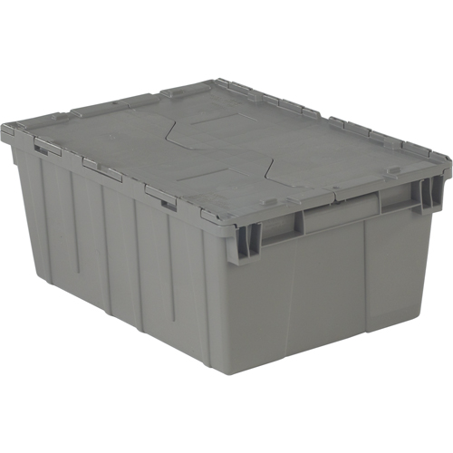 Flipak&reg; Polyethylene Plastic (PE) Distribution Containers, 21.9" x 15.2" x 9.3", Grey - Orbis 5899560