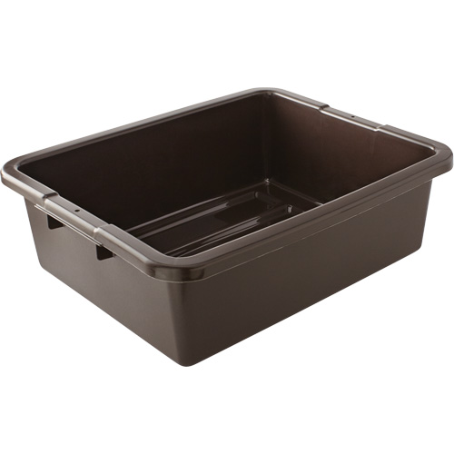Contenant utilitaire sans compartiments, 7" ha x 21,5" p x 17" lo, Plastique, Brun - Rubbermaid FG335192BRN