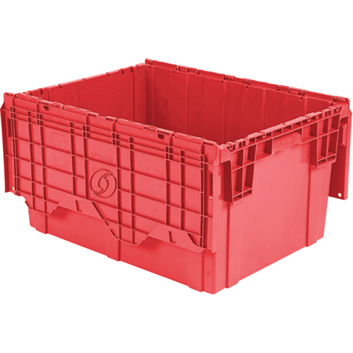 Flipak Polyethylene Plastic (PE) Distribution Containers, 27.9" x 20.9" x 15.2", Red - Orbis 5890677