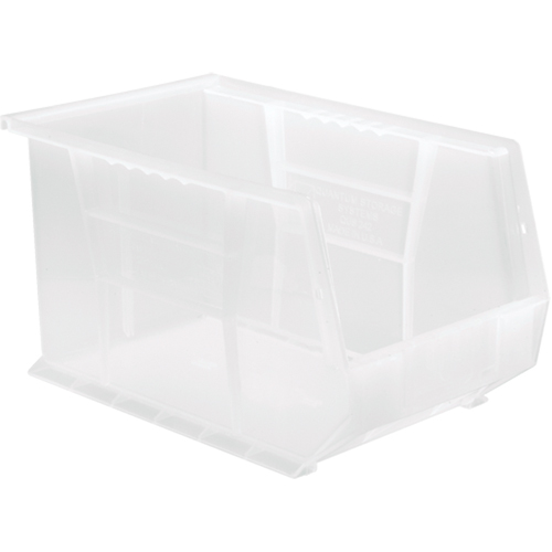 Clear-View Ultra Stack & Hang Bin, 8-1/4" W x 8" H x 13-5/8" D, Clear - Quantum Storage System QUS242CL
