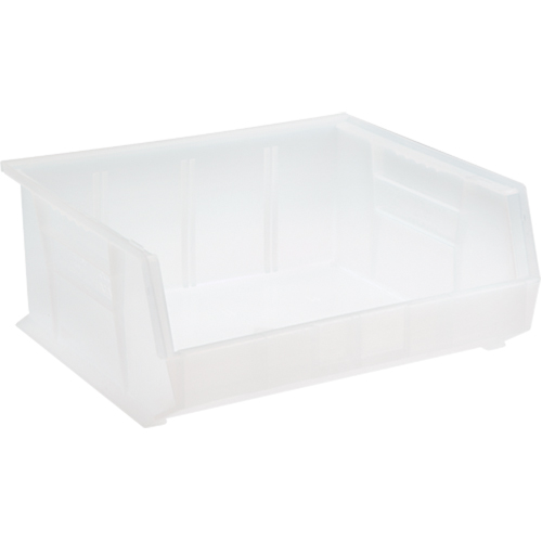 Bac transparent ultra empilable & suspendable, 16-1/2" la, 7" h x 14-3/4" p, Transparent - Quantum Storage System QUS250CL