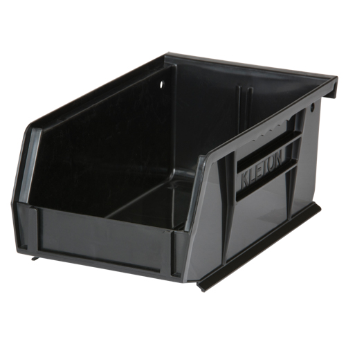 Stack & Hang Bin, 4-1/8" W x 3" H x 7-3/8" D, Black - KLETON 