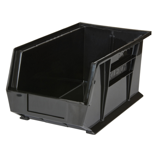 Stack & Hang Bin, 8-1/4" W x 7" H x 14-3/4" D, Black - KLETON 