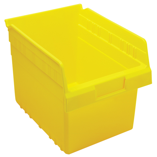Store-Max Shelf Bins, 8-3/8" W x 8" H x 11-5/8" D, Yellow, 44 lbs. Capacity - Quantum Storage System QSB807YL