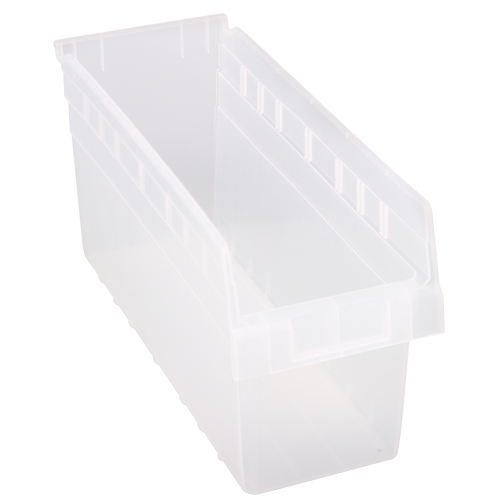 Bacs pour &eacute;tag&egrave;re Store-Max, 6-5/8" la x 8" H x 17-7/8" p, Transparent, Capacit&eacute; 56 lb - Quantum Storage System QSB804CL