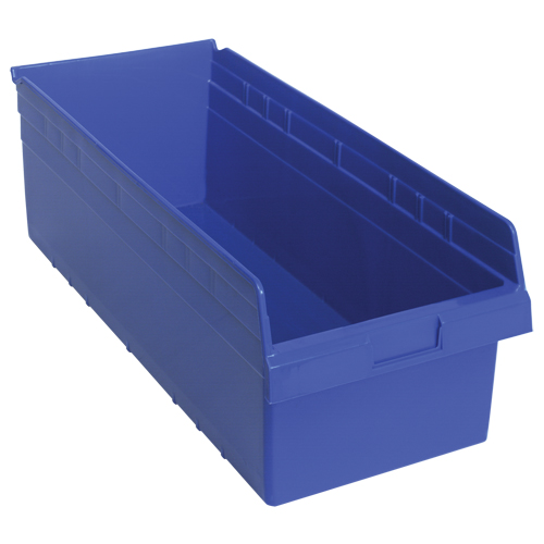 Bacs pour &eacute;tag&egrave;re Store-Max, 11-1/8" la x 8" H x 23-5/8" p, Bleu, Capacit&eacute; 68 lb - Quantum Storage System QSB816BL