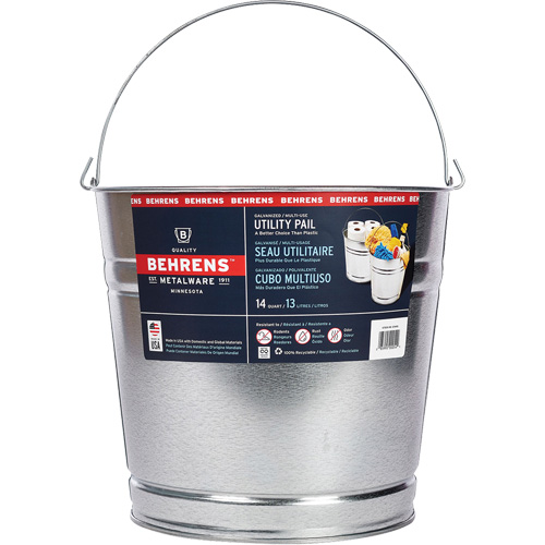 Pail, Galvanized Steel, 13 L -  