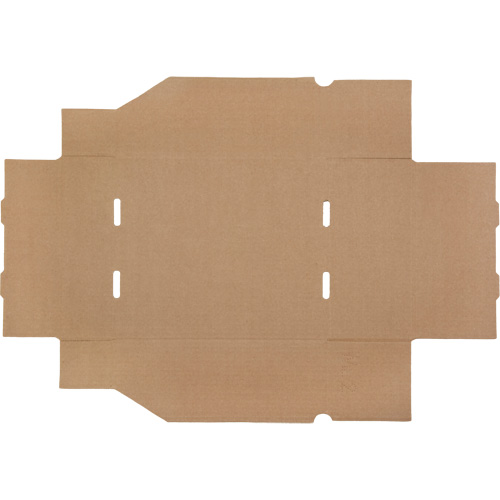 Boîtes profondes en carton ondul&eacute;, 9-3/4" la x 11-1/4" p x 4-1/2" h, Beige - Mitchel Lincoln MLCG173