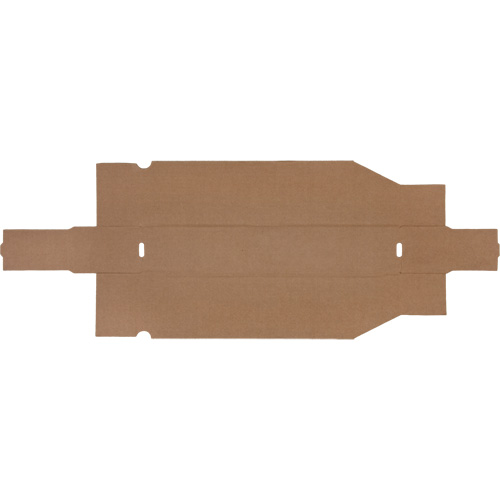 Boîtes profondes en carton ondul&eacute;, 1-7/8" la x 17-1/8" p x 4-1/2" h, Beige - Mitchel Lincoln MLCG176