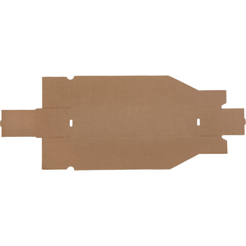 Boîtes profondes en carton ondul&eacute;, 3-3/4" la x 17-1/4" p x 4-1/2" h, Beige - Mitchel Lincoln MLCG178