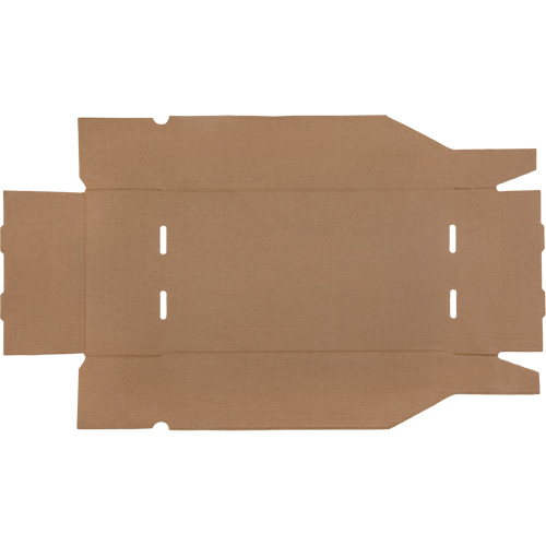 Boîtes profondes en carton ondul&eacute;, 9-3/4" la x 17-1/4" p x 4-1/2" h, Beige - Mitchel Lincoln MLCG181