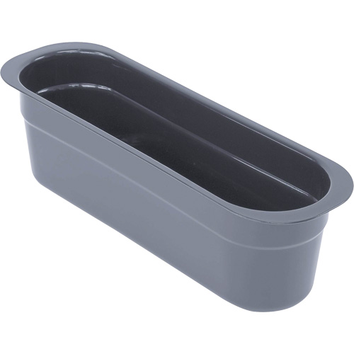 All-Purpose Cutlery Storage Tub, 4-1/8" H x 4-7/16" D x 14-3/16" L, Plastic, Grey - Quantum Storage System FSB-1544GY